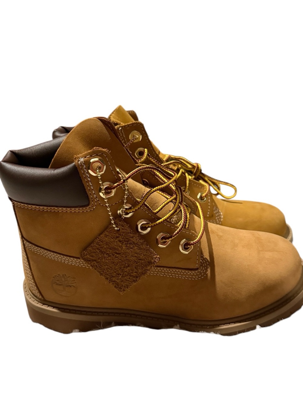 Timberland Kids Wheat Nubuck Lace-Up Boots